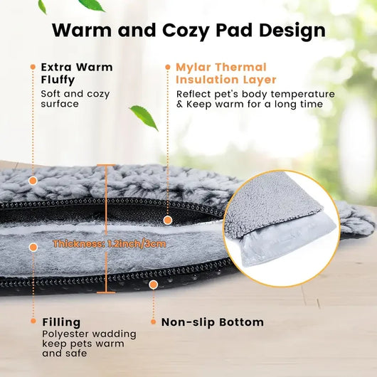 Self-Heating Pet bed